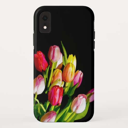 Coques Case-Mate iPhone Peinture Tulip - Art Fleur original (Dos)