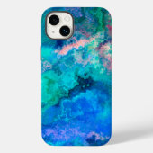 Coques Case-Mate iPhone Peinture turquoise en Abalone Shell (Verso)