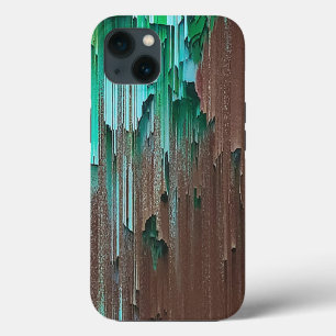 Case-Mate iPhone Case Peinture verte et Brown couche