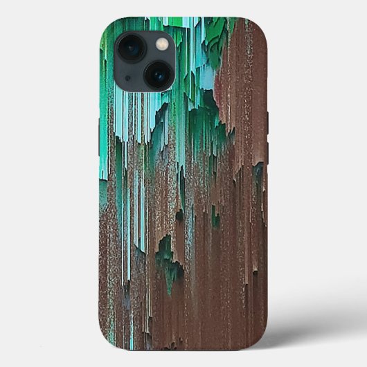 Coques Case-Mate iPhone Peinture verte et Brown couche (Verso)