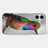 Coques Case-Mate iPhone Peinture vibrante de colibri d'Allen (Verso (horizontal))