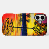 Coques Case-Mate iPhone Peintures DG Reflet de soleil chaud (Verso (horizontal))