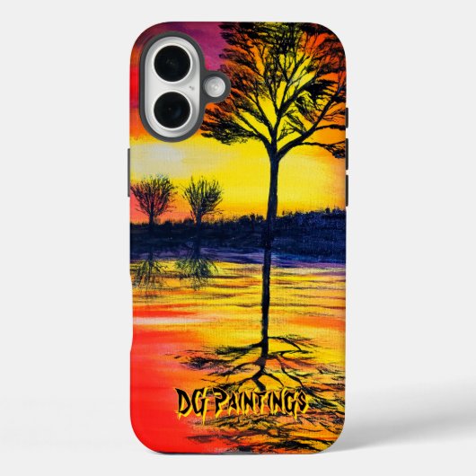 Coques Case-Mate iPhone Peintures DG Reflet de soleil chaud (Verso)