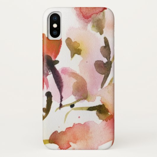 Coques Case-Mate iPhone Peintures florales abstraites d'aquarelle (Dos)