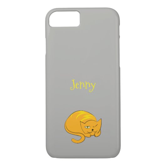 Coques Case-Mate iPhone Pékin Chat orange (Dos)