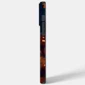 Coques Case-Mate iPhone Pékinois d'Halloween avec citrouilles effrayantes (Verso / Gauche)