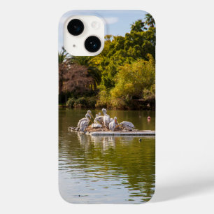 Coque Pour iPhone 14 Pélicans sur le lac au Phoenix Zoo