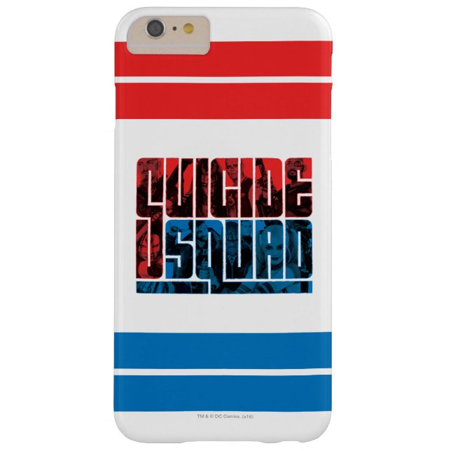 Coques Case-Mate iPhone Peloton de suicide logo rouge et bleu de | (Dos)