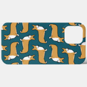 Coques Case-Mate iPhone Pembroke Welsh Corgis Motif | Amoureux des chiens  (Verso (horizontal))