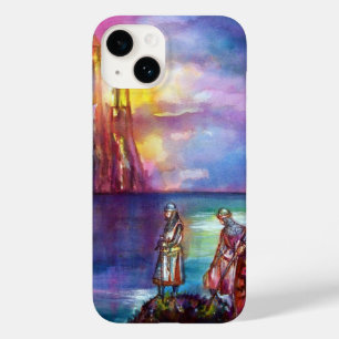 Coque Pour iPhone 14 PENDRAGON Chevaliers médiévaux, Coucher de soleil 