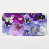 Coques Case-Mate iPhone Pensées Fleurs Violettes Pensée (Dos (Horizontal))