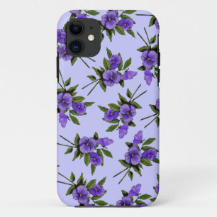 Case-Mate iPhone Case Pensées pourpres : Fleurs, Girly : Art