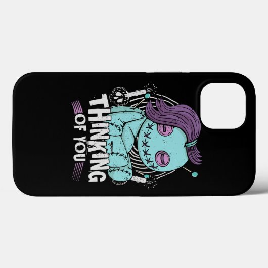 Coques Case-Mate iPhone Penser À Vous Poupées Voodoo Mignonne Et Déplaisan (Verso (horizontal))