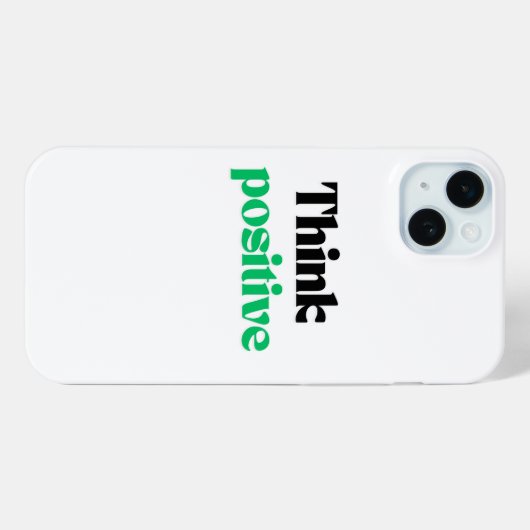 Coques Case-Mate iPhone Penser positif (Verso (horizontal))