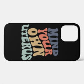 Coques Case-Mate iPhone Pensez à votre propre utérus féministe (Verso (horizontal))