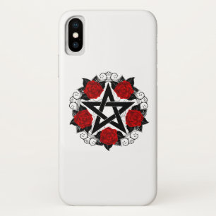 Case-Mate iPhone Case Pentagramme aux roses rouges