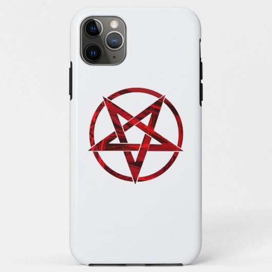 Coques Case-Mate iPhone Pentagramme du Diable Rouge (Dos)