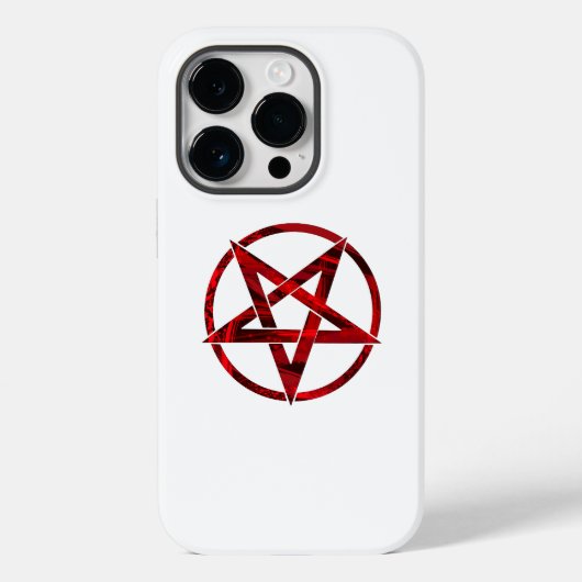 Coques Case-Mate iPhone Pentagramme du Diable Rouge (Verso)