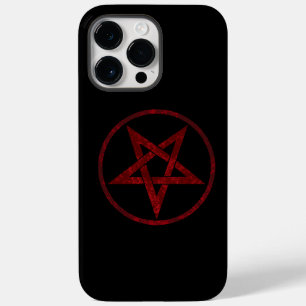 Coque Pour Pour iPhone 14 Pro Max Pentagramme du Diable Rouge