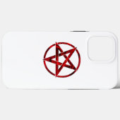 Coques Case-Mate iPhone Pentagramme du Diable Rouge (Verso (horizontal))