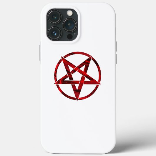 Coques Case-Mate iPhone Pentagramme du Diable Rouge (Verso)