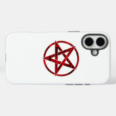 Coques Case-Mate iPhone Pentagramme du Diable Rouge (Verso (horizontal))