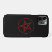 Coques Case-Mate iPhone Pentagramme du Diable Rouge (Dos (Horizontal))