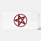Coques Case-Mate iPhone Pentagramme du Diable Rouge (Verso (horizontal))