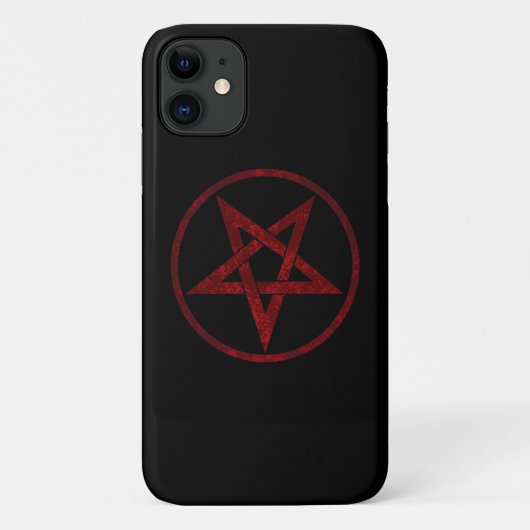 Coques Case-Mate iPhone Pentagramme du Diable Rouge (Dos)