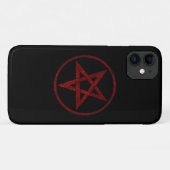 Coques Case-Mate iPhone Pentagramme du Diable Rouge (Dos (Horizontal))