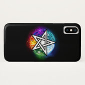 Coques Case-Mate iPhone pentagramme du Wiccan (Dos (Horizontal))