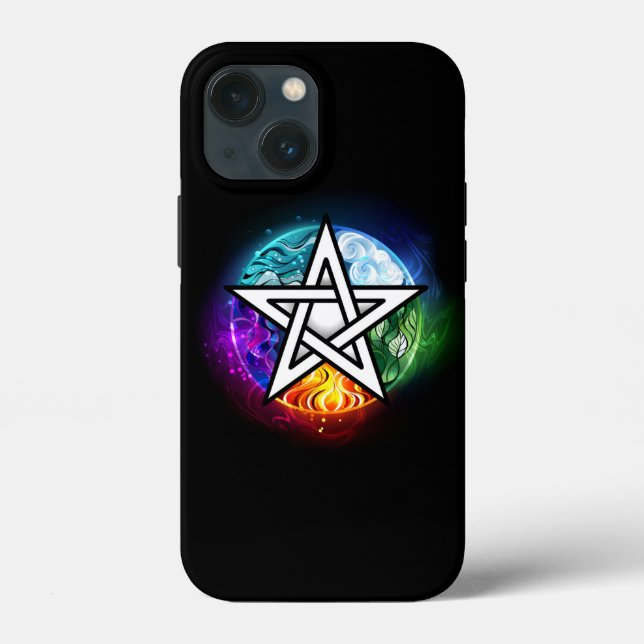 Coques Case-Mate iPhone pentagramme du Wiccan (Verso)