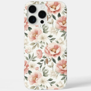 Coques iPhone 16 Pro Max Peonées roses poussiéreuses