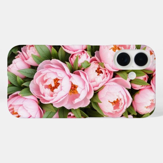 Coques Case-Mate iPhone Peonies douces (Verso (horizontal))
