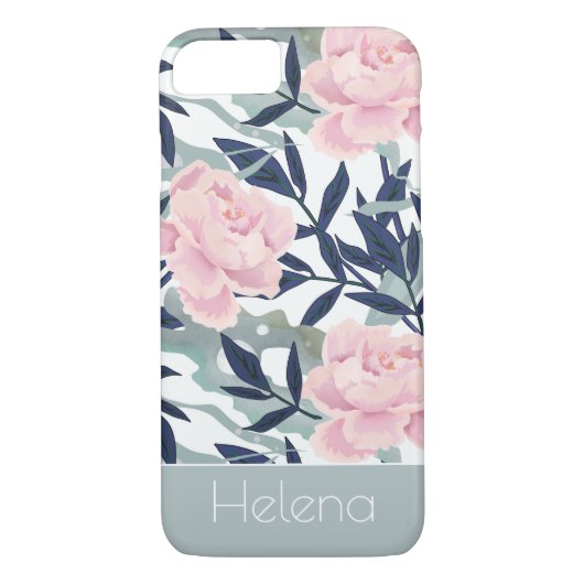 Coques Case-Mate iPhone Peonies rose rose fleurs fleurs jardin fleurie bou (Dos)