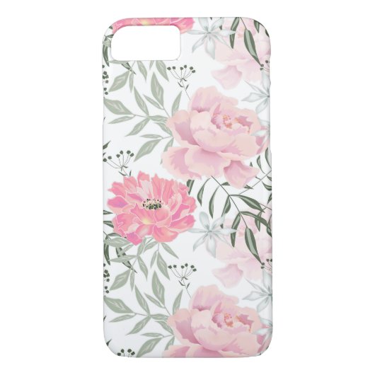 Coques Case-Mate iPhone Peonies rose rose fleurs fleurs jardin fleurie bou (Dos)
