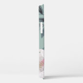 Coques Case-Mate iPhone Peonies Roses Blanches : Broderie Florale. (Verso / Droite)