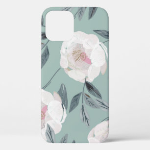 Case-Mate iPhone Case Peonies Roses Blanches : Broderie Florale.