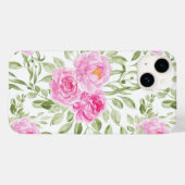 Coques Case-Mate iPhone Peonies roses étonnantes (Verso (horizontal))