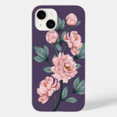 Coques Case-Mate iPhone Peonies roses Fleurs d'Aquarelle Florale (Verso)