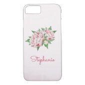 Coques Case-Mate iPhone Peonies roses jolie aquarelle (Dos)