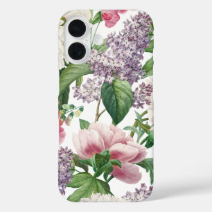 Coques iPhone 16 Peonis & Lilacs Jardin d'aquarelle Motif