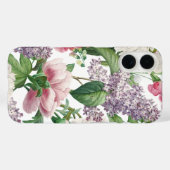 Coques Case-Mate iPhone Peonis & Lilacs Jardin d'aquarelle Motif (Verso (horizontal))
