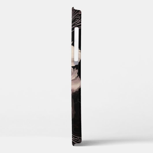 Coques Case-Mate iPhone Peony Dark Wall : Peony Flower Design (Verso / Gauche)