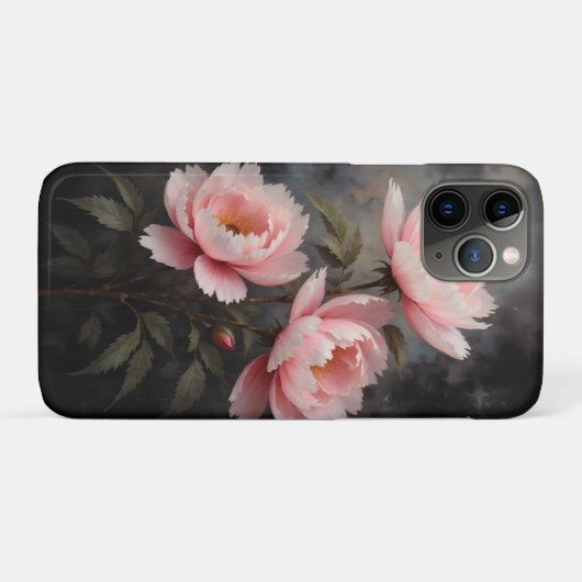 Coques Case-Mate iPhone Peony Floral Artwork (Dos (Horizontal))