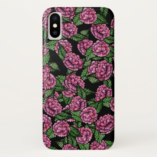 Coques Case-Mate iPhone Peony rose (Dos)
