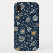 Coques Case-Mate iPhone Pépites Floral Modèle bleu (Dos)