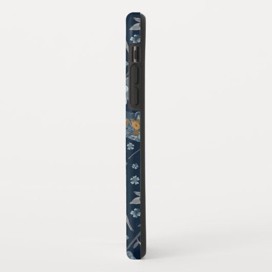 Coques Case-Mate iPhone Pépites Floral Modèle bleu (Dos/Gauche)