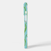 Coques Case-Mate iPhone Perce-neige sur fond bleu piscine (Verso / Gauche)
