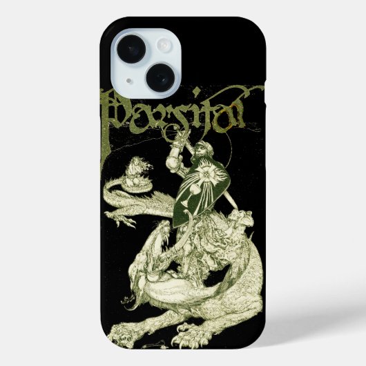 Coques Case-Mate iPhone PERCEVAL COMBATTRE DRAGON, QUEST SAINT-GRAIL Imagi (Verso)